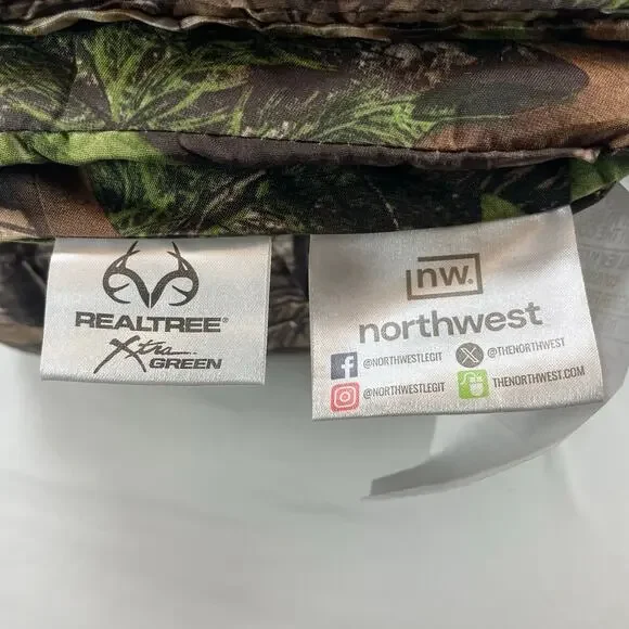 Realtree Xtra Green Camo Full 5 Piece Comforter Set Bedding Northwest Group - Picture 6 of 6